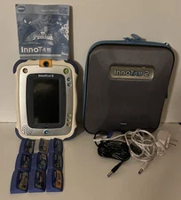  vtech InnoTab 2 Tablet +9 Games, Home & Car Adapters, User Manual, Case “WORKS”