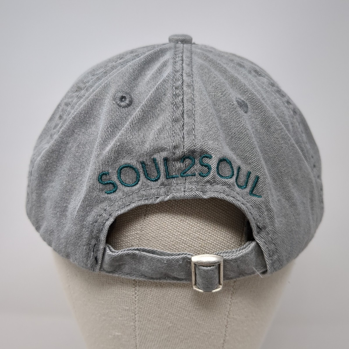 Soul2Soul Slideback Baseball Hat Gray One Size Adjustable Embroidered View 6