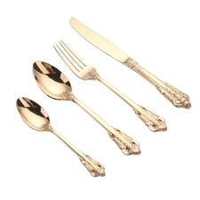 Tableware Fork Spoon Flatware Set Dishwasher Safe Silverware Cutlery Set