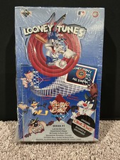 Vtg 1990 Upper Deck LOONEY TUNES Comic Ball Trading Cards Sealed Box Series 1