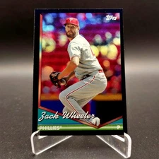 2024 Topps Archives Zack Wheeler BLACK FOILBOARD Philadelphia Phillies #219