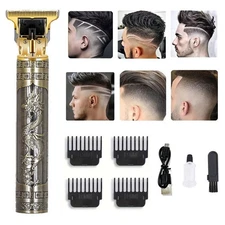 Professional T-Blade Hair Clipper Set Rechargeable Hair Trimmer & Accessories US