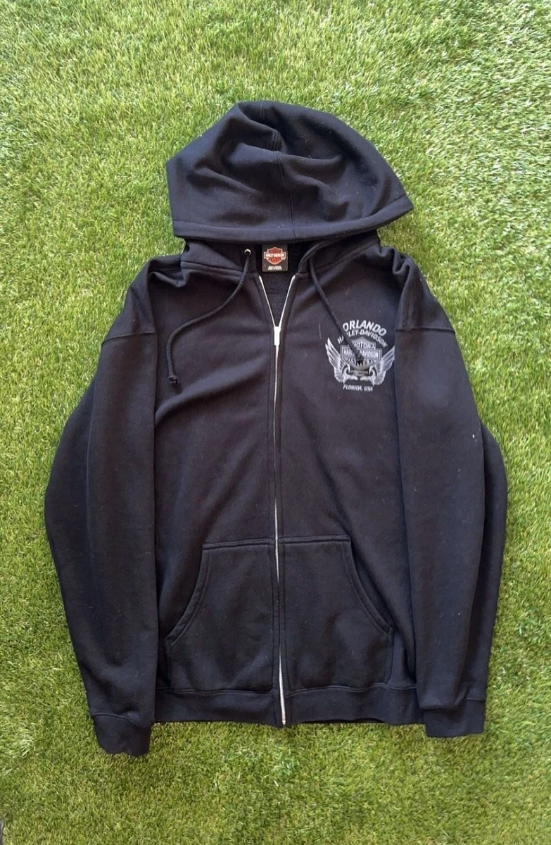 harley davidson zipper hoodie products for sale | eBay