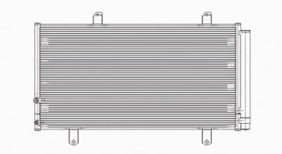 交流冷凝器适用于 07-11 丰田凯美瑞非混合动力/05-12 Avalon 带接收器和烘干机 — 第 2/4 张图片