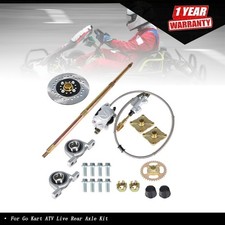32" Go Kart ATV Live Rear Axle Kit Go-Kart Rear Axle Assembly w/o Chain 