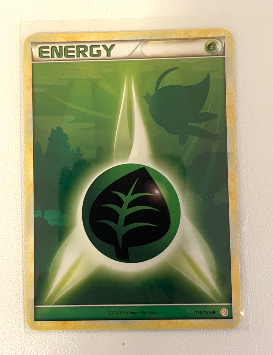 POKEMON TCG - Grass Energy 115/123 Heartgold & Soulsilver Regular (NM)