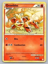GROWLITHE 65/123 COMMON HEARTGOLD & SOULSILVER POKEMON LP on eBay