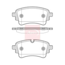 APEC Bremsbeläge Hinten Für AUDI A4 Allroad B9 8WH 8WJ 2016 PAD2406 R90