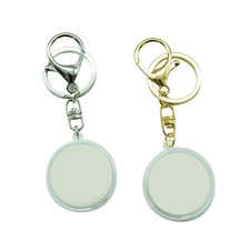 10PCS Coins Holder Keychain Capsule Storage Box Key Ring For 30mm Round Coin V