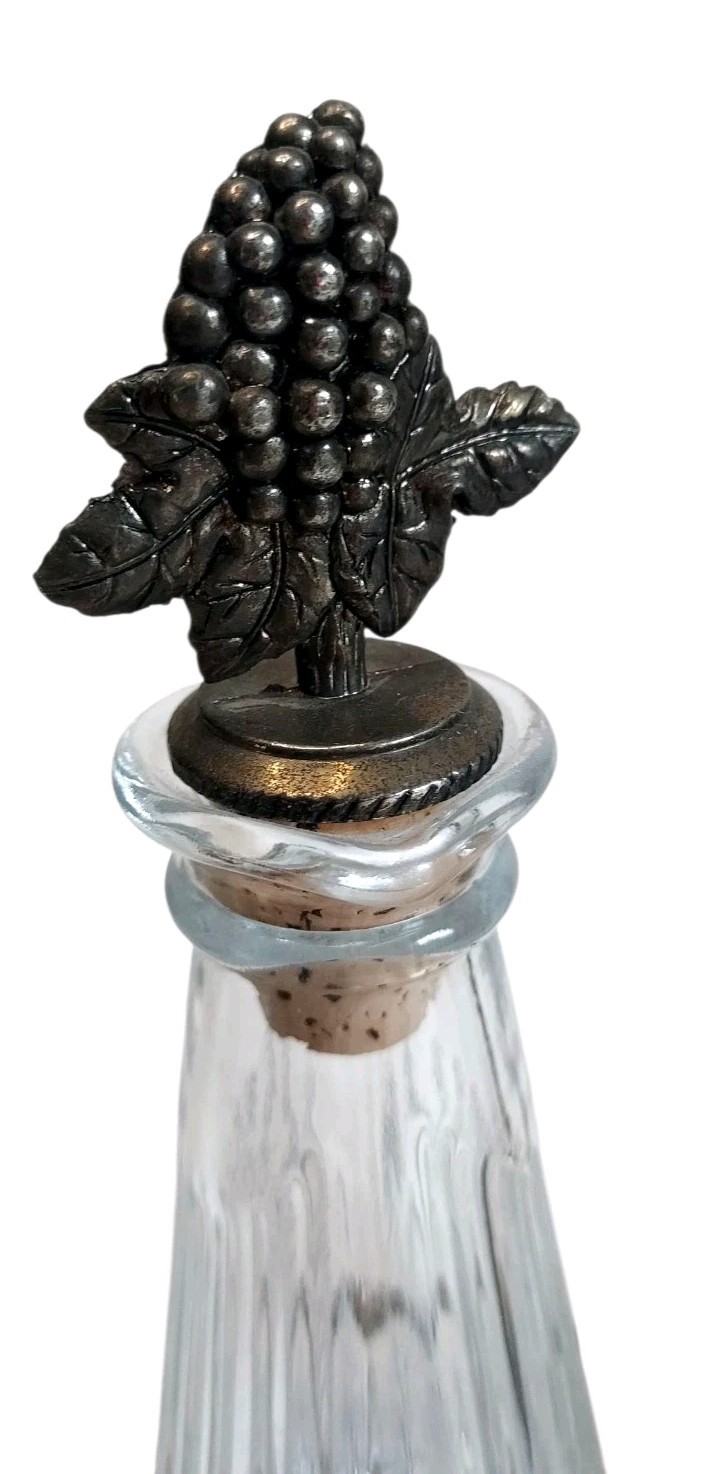 Vintage Crystal Oil & Vinegar Cruet Set In Silver Plated Caddy By Mikasa 