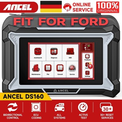 DS160 Vollsystem OBD2-Scanner SAS-Reset   Bidirektionaler Scantool für Ford DE
