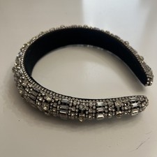 Baroque Hair Jewelry Bohemian Padded Crystal Crown Headbands Tiara Hairbands