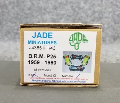 Jade Miniatures 1/43 Scale Model Kit J4385 B.R.M. P25 1959/60 16 Versions