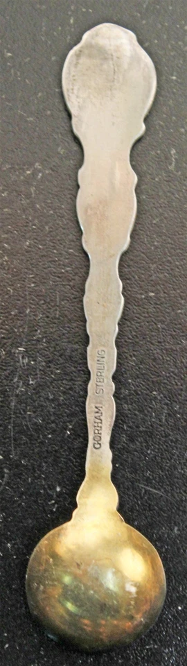 Gorham Strasbourg cucharas de sal esterlina cuenco lavado de oro Foto 2 de 2