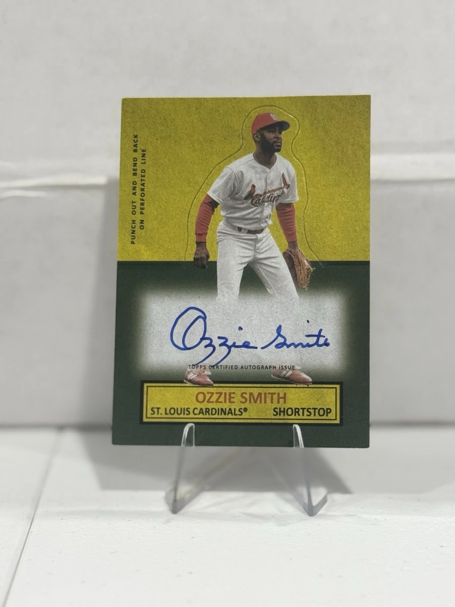 Topps Ozzie Smith Baseball Original Autographed Sports Trading
