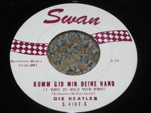 BEATLES 45  - GERMAN -  I WANT TO HOLD YOUR HAND - SWAN LABEL - TOP COPY