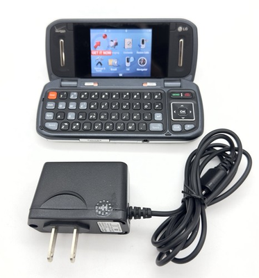 #ad LG enV VX9900 Silver Verizon Very Rare Flip Keyboard Phone TESTED POWERS ON READ $50.00