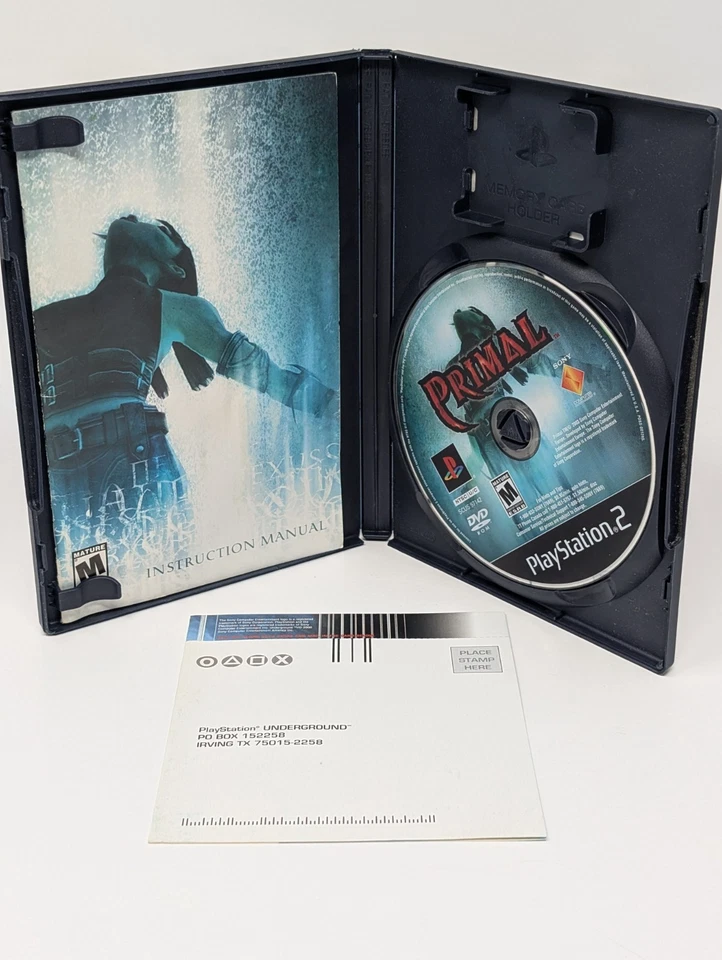 Primal (Sony PlayStation 2, 2003 PS2) - CIB W/ Reg Card - Image 3 of 3