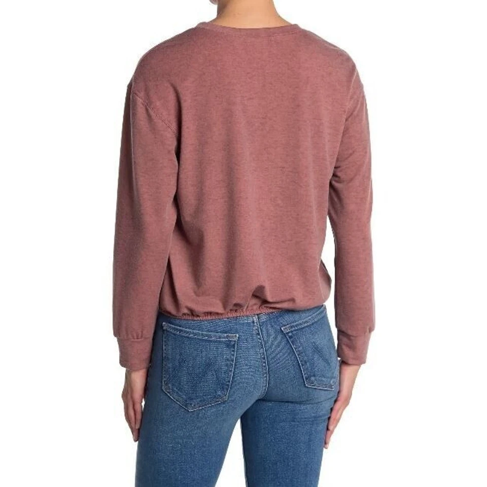 Sudadera pulóver para mujer White Willow con cordón dobladillo en malva grande precio de venta sugerido por el fabricante 78 USD Foto 2 de 3