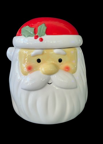 Gibson Home Joyful Santa Durastone 7.5in Cookie Jar - Picture 3 of 5