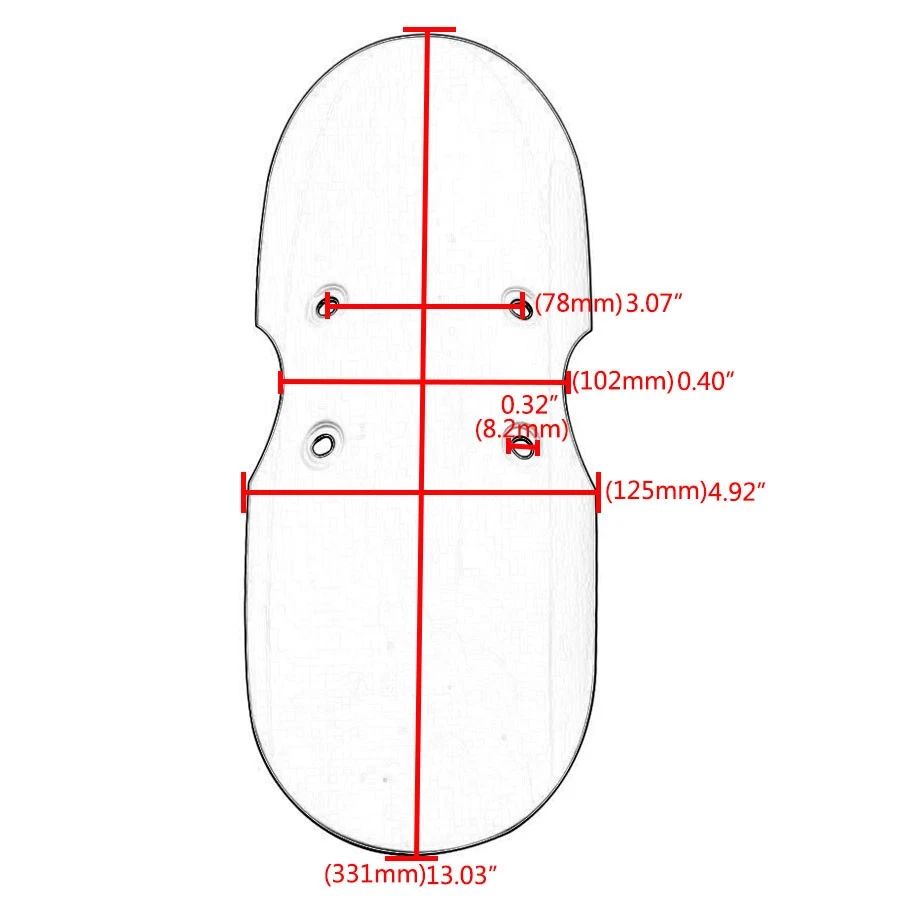 Retro Motorcycle Short Fender Mudguard Fit For Triumph Bonneville T100 Scrambler - Image 4 of 4