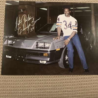 Mid 80's Chicago Auto Show-Walter Payton Hand-Out / Facsimile