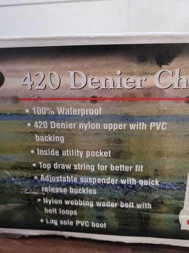 Waders ~ Pro Line ~ 420 Denier Chest Waders ~ Size 9 ~ Green ~ !NICE! - Picture 5 of 23