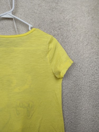 So Kids Top 16 Yellow Cotton Blend Printed Crew Neck Short Sleeve Casual T-Shirt - Picture 12 of 16