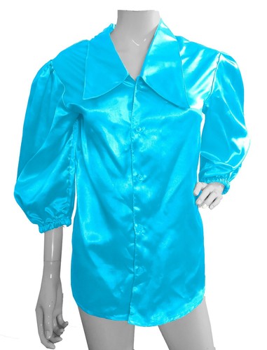 Informal Satén Nuevo Diseñador Mujeres Camisa Abotonada Especial Manga 3/4 Camisa S90-1 - Imagen 38 de 45