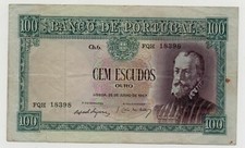 PORTUGAL 100 ESCUDOS 1957 PICK 159 LOOK SCANS