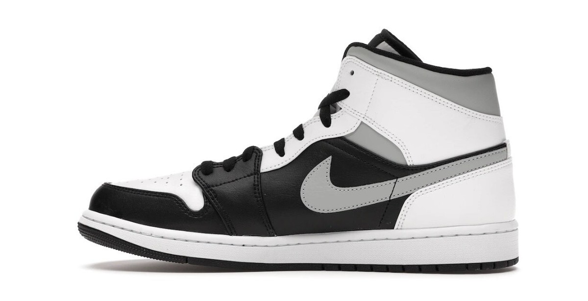 Nike Air Jordan 1 Mid 'White Shadow' Black/White 554724-073