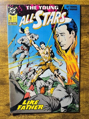 YOUNG ALL-STARS 10 DANN THOMAS STORY TSUNAMI DC COMICS 1988