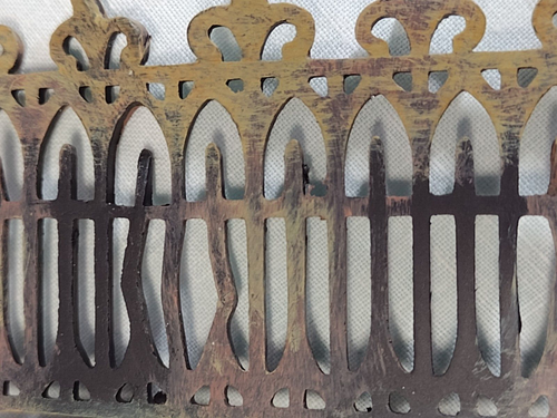 Dept 56 Halloween Village Spooky Wrought Iron Fence 5 Pieces #52982 Accessories - Picture 10 of 11