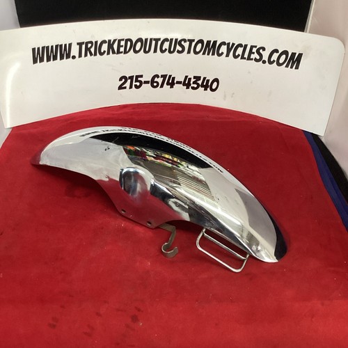 1985 Honda Saber VF700 Original Factory Chrome Front Fender - Picture 6 of 6