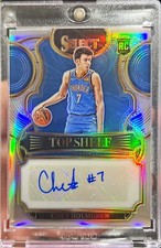 2022-23 Select Chet Holmgren Top Shelf Rookie Silver Prizm Auto SP RC #TSS-CHG