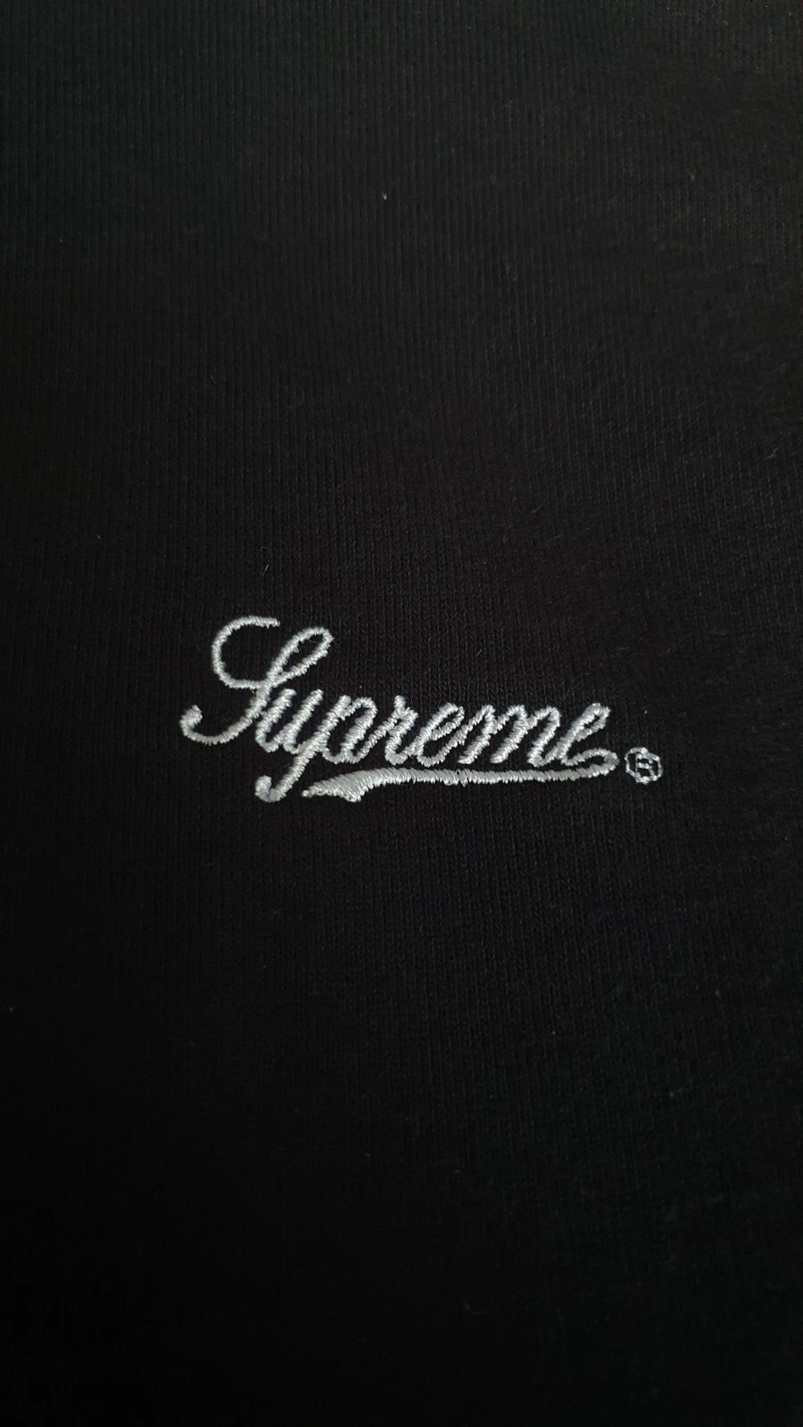 Felpa con cappuccio SS18 Supreme Piping taglia L grande nera
