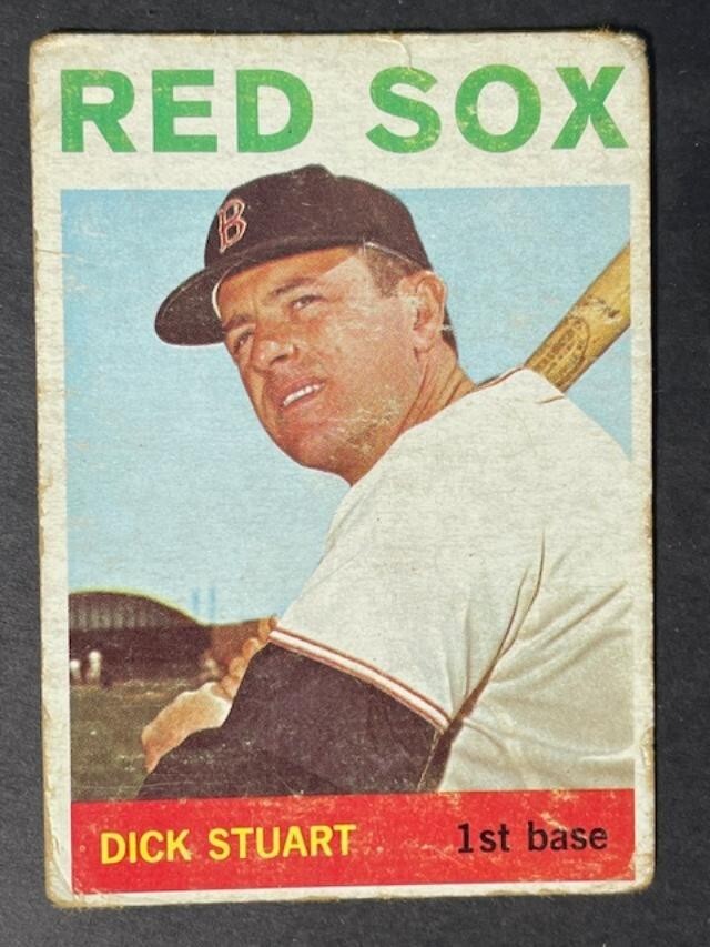 VINTAGE 1964 Topps DICK STUART - # 410 - PR - ink on back