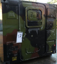 1x  Shelter Kabine Unimog Motorradgarage Container ex Bundeswehr(17)