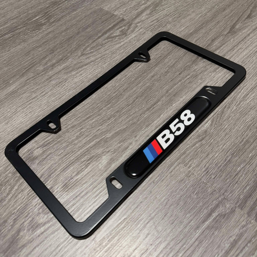 B58 License Plate Frame Black Sample For M340i M440i M240i 340i 440i 540i - Picture 2 of 3