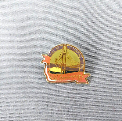 Fall of Galloping Gertie 50th Anniversary Golden Gate Bridge Jacket Vest Hat Pin
