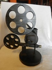 Hand Made Decorative Black Metal Film Projector for Man Cave, Movie Room