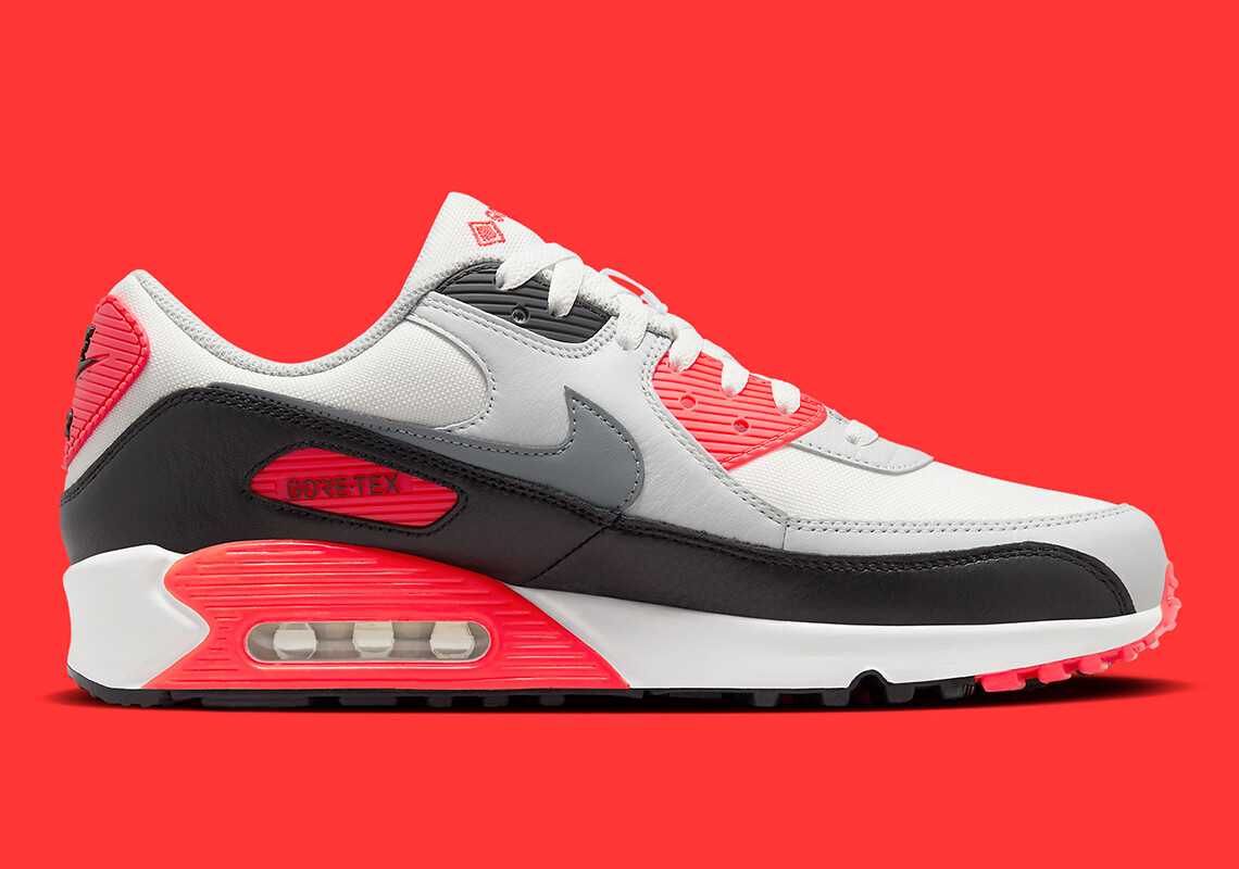 NIKE テンフルフレアスクエアフレムサンクラス IF1055X 664 Size 14 - Nike Air Max 90 GORE-TEX Infrared for sale online