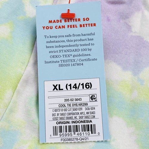 Cat & Jack Girls Size XL 14/16 Pull-On Legging Cool Tie Dye - Picture 5 of 10