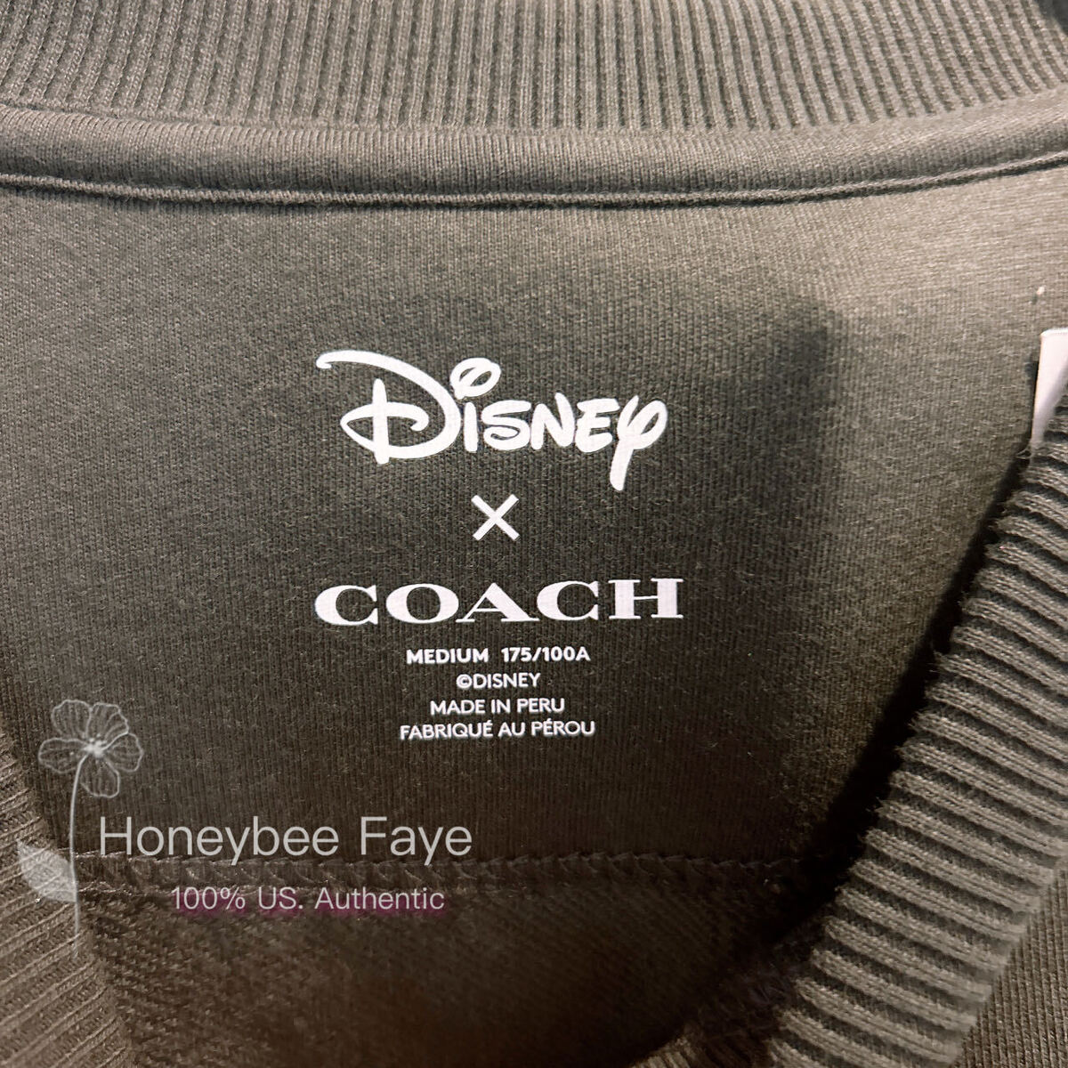 NWT Disney X Coach Men's Wink Mickey Mouse Crewneck NWT Disney X Coach Men's Wink Mickey Mouse Crewneck