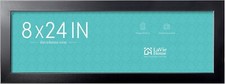 LaVie Home 8x24 Picture Frame Black, Panoramic Picture Frame for Wall or Desktop