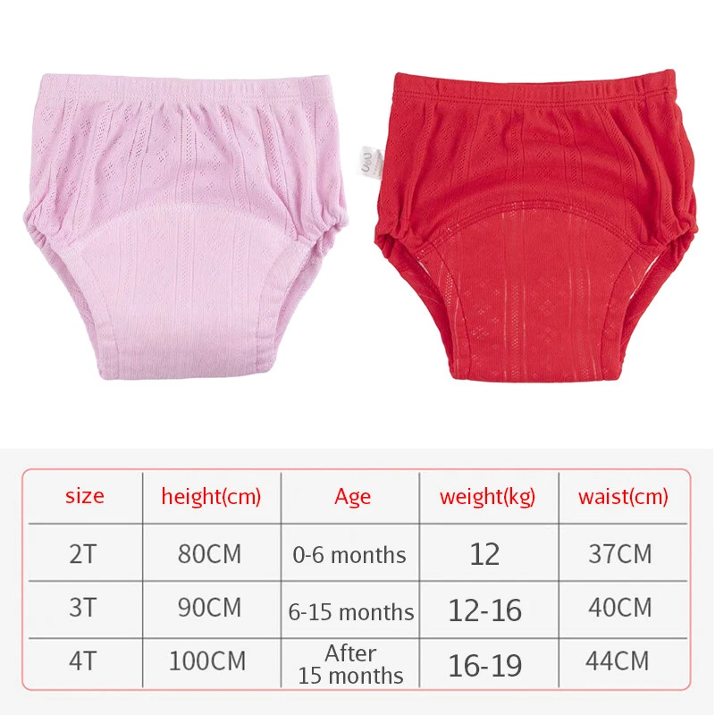 Pañales cortos reutilizables de algodón para bebés recién nacidos 1 pieza pañal de tela bragas infantiles Foto 4 de 4