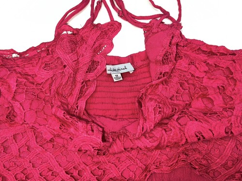 New White Birch Plus Sz 1x 14/16 Fuchsia Pink Sleeveless Midi Dress Sundress - Picture 3 of 3