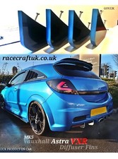 Vauxhall Astra VXR diffuser fins/race fins/diffuser/VXR bumper fins/GLOSS vxr