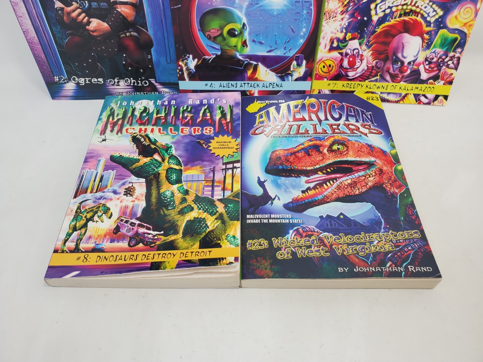 Lot of 5 Michigan Chillers & American Chiller Book Kid Books Series