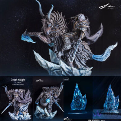 New  1/4 Death Knight Arthas Statue Lin Studios Resin Model WOW Collectibles